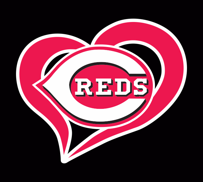 Cincinnati Reds Heart Logo vinyl decal